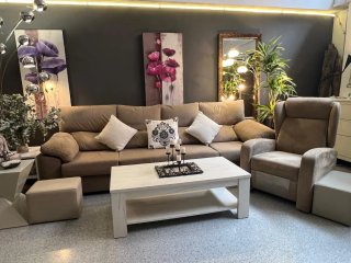 Sofá y sillón extensible