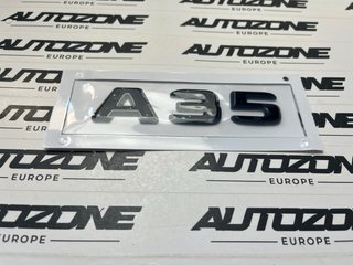 Emblema A35 negro para maletero de Mercedes Benz
