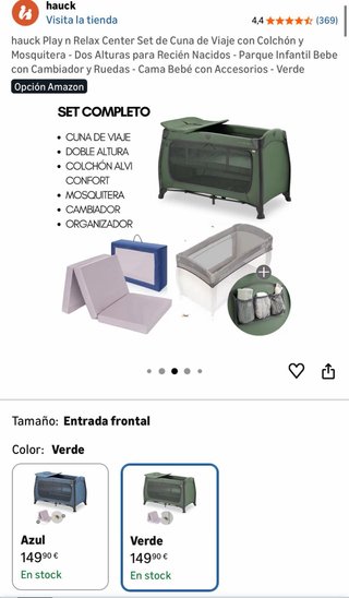 Cuna de viaje Hauck