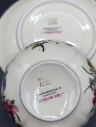 Set tazas de té Limoges Strasbourg