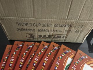 Lote 12 Cajas + 9 Álbumes Mundial Sudáfrica 2010