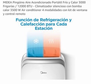 Midea Pingüino A/A Frío/Calor 12000 BTU