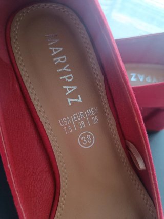 Zapatos de tacón Marypaz rojos talla 38