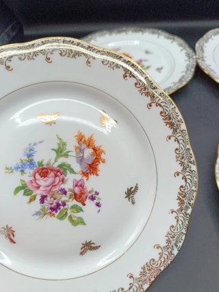Set platos postre porcelana SFP