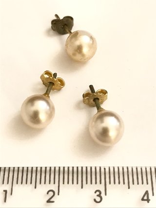 3 Pendientes Clavo Perla Cultivo