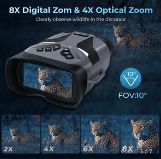 Binoculares Visión Nocturna 4K 8X Zoom
