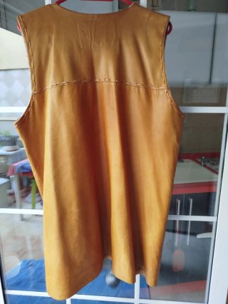 Chaleco de cuero vintage