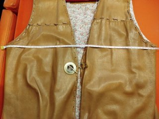Chaleco de cuero vintage