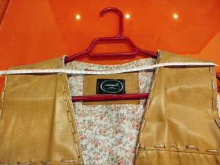 Chaleco de cuero vintage