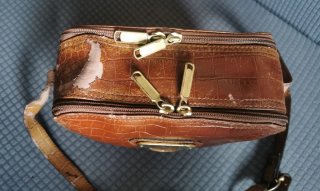 Bolso vintage cuadrado de mujer