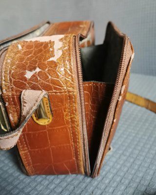 Bolso vintage cuadrado de mujer