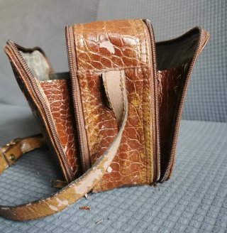 Bolso vintage cuadrado de mujer