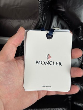 Moncler Gilet Plumón Capucha Negro Talla L