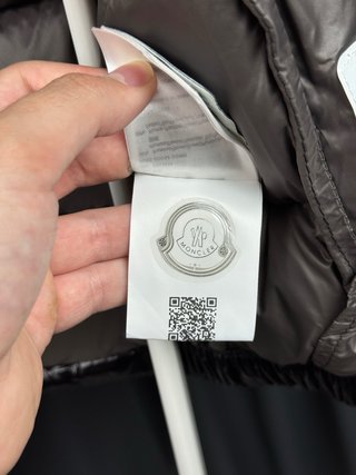 Moncler Gilet Plumón Capucha Negro Talla L