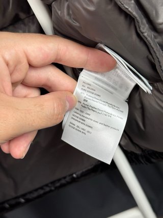 Moncler Gilet Plumón Capucha Negro Talla L