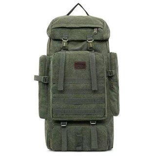 Mochila senderismo lona lavada camuflaje 7