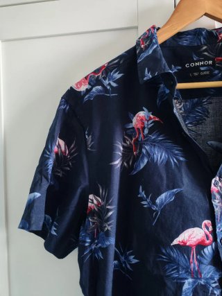 Camicia hawaiana manica corta L