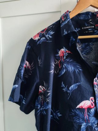 Camicia hawaiana manica corta L