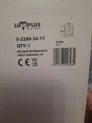 Aplique de pared moderno