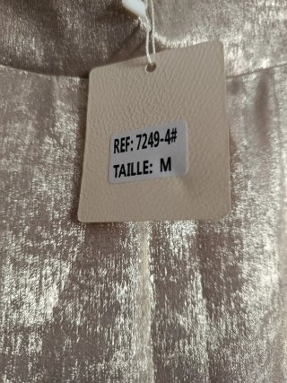 Falda dorada brillante mujer talla única
