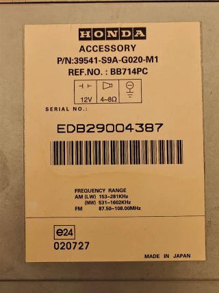 Radio CD Navegador Honda Original