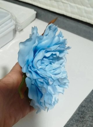 Flor flamenca azul