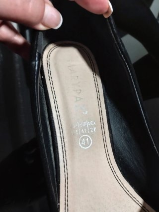 Zapatos Mary Paz Talla 41 Negro Un Uso
