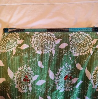 Falda flamenca verde volantes