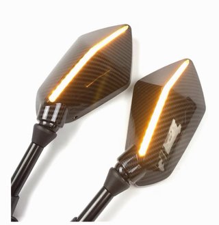 Espejos Retrovisores Moto Fibra Carbono