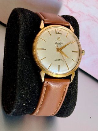 Sandoz Slim Line Reloj Suizo Cuerda Vintage