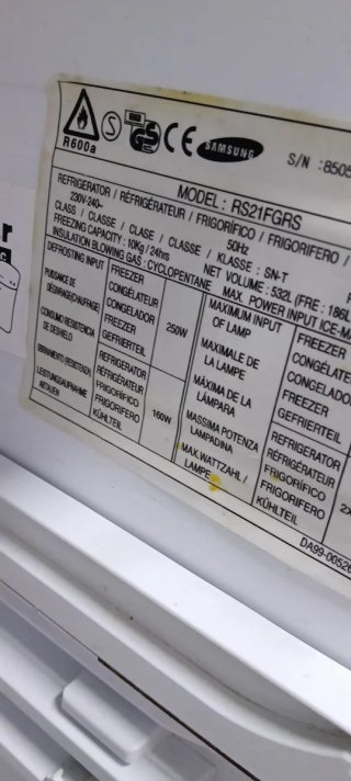 NEVERA AMERICANA SAMSUNG NO FROST ENERGÍA A+