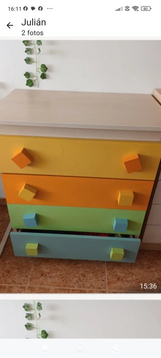 Cómoda juvenil de madera