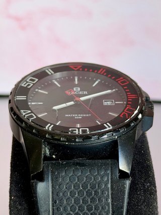 Reloj Deportivo Racer Negro y Rojo