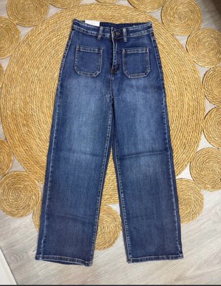 Pantalón Vaquero Campana Azul