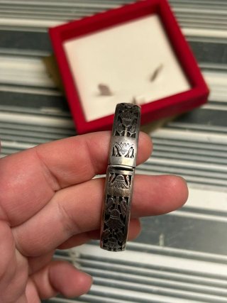 Pulsera mujer de cartucho egipcio de plata
