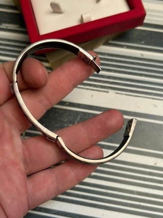 Pulsera mujer de cartucho egipcio de plata