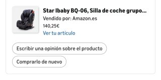 Silla Star Ibaby BQ-06 Grupo 1/2/3. Con Isofix.