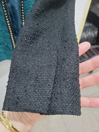 Chaqueta Lefties Tweed Verde y Negro Talla L