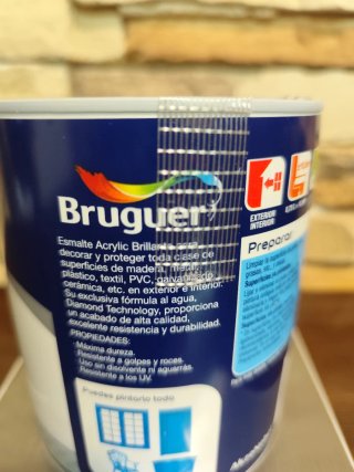 Esmalte Acrílico Bruguer Negro Brillante
