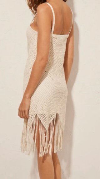 Vestido Woman Secret Beige/Blanco Talla Única