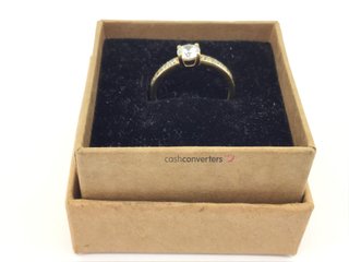 anillo oro 9k con piedra