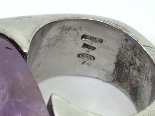 anillo plata 925mm con piedra