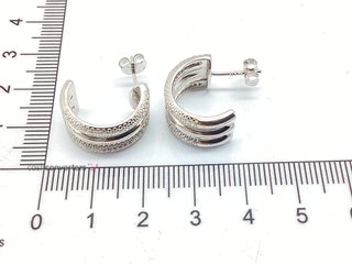 pendientes plata 925mm con piedra con circonita