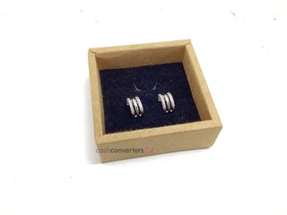 pendientes plata 925mm con piedra con circonita