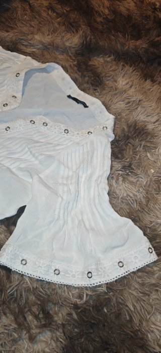 Blusa blanca de viscosa talla M