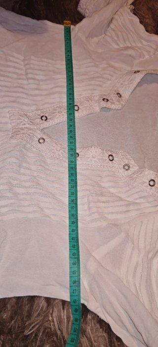 Blusa blanca de viscosa talla M