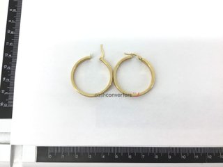 argollas oro 18k
