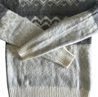 Jersey Zara Man Gris y Blanco