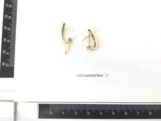 pendientes oro 9k con piedra
