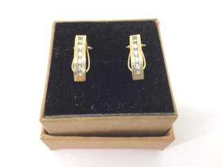 pendientes oro 9k con piedra